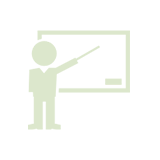 teacher pointing blackboard